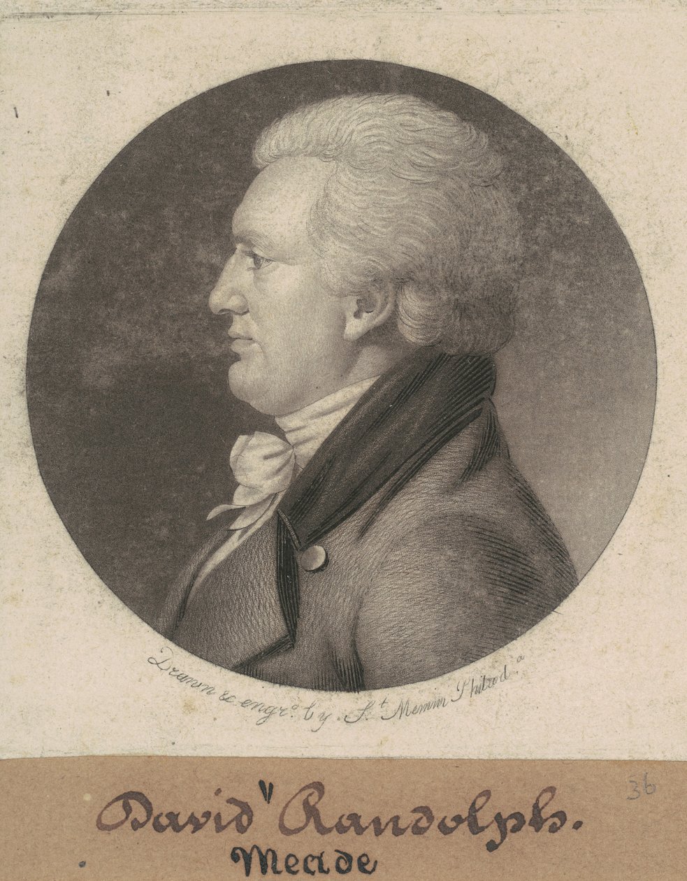 David Meade Randolph tekijältä Charles B. J. Févret de Saint Mémin