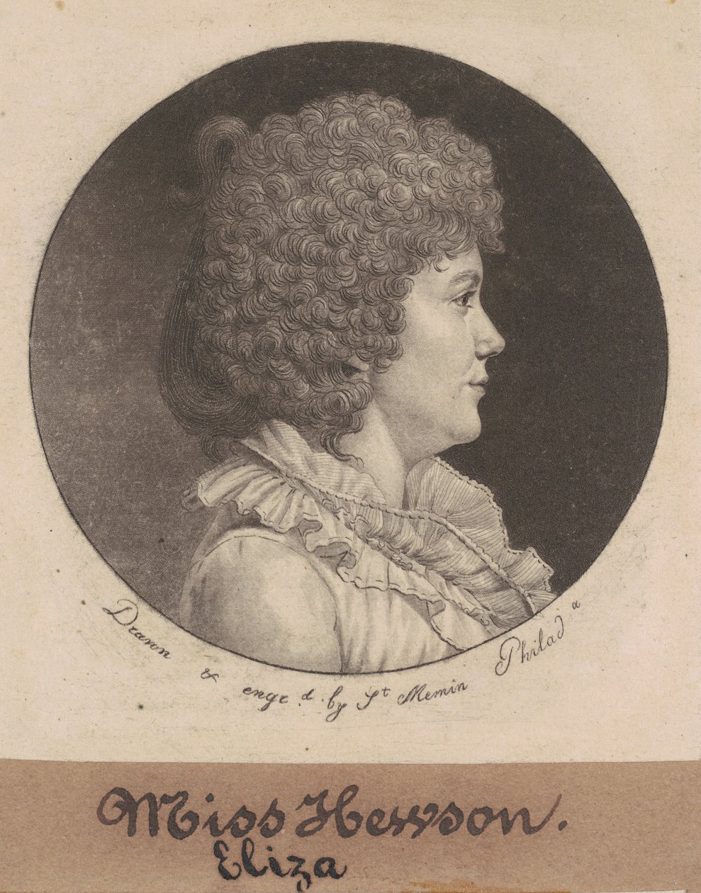 Eliza Hewson tekijältä Charles B. J. Févret de Saint Mémin