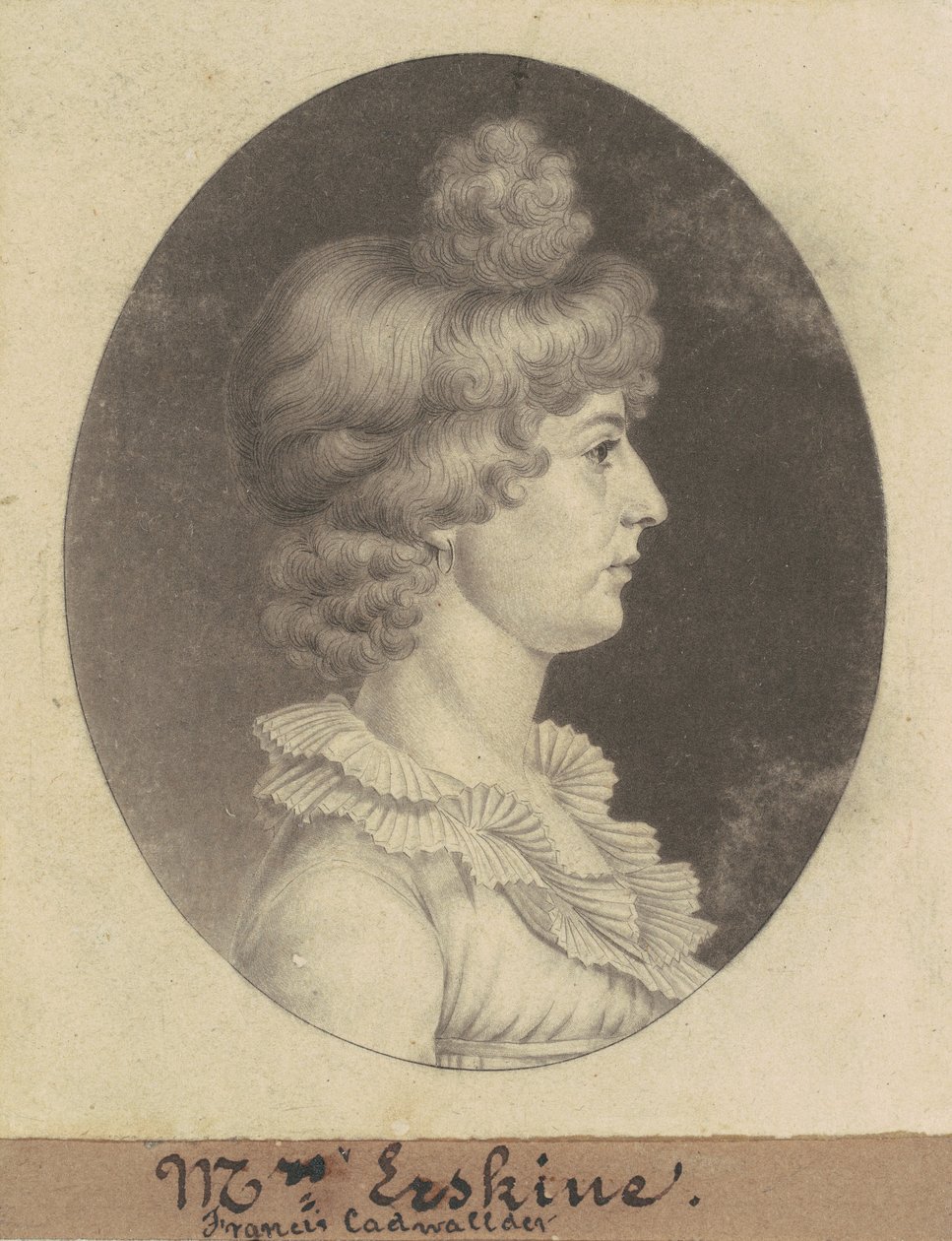 Frances Cadwalader Erskine tekijältä Charles B. J. Févret de Saint Mémin