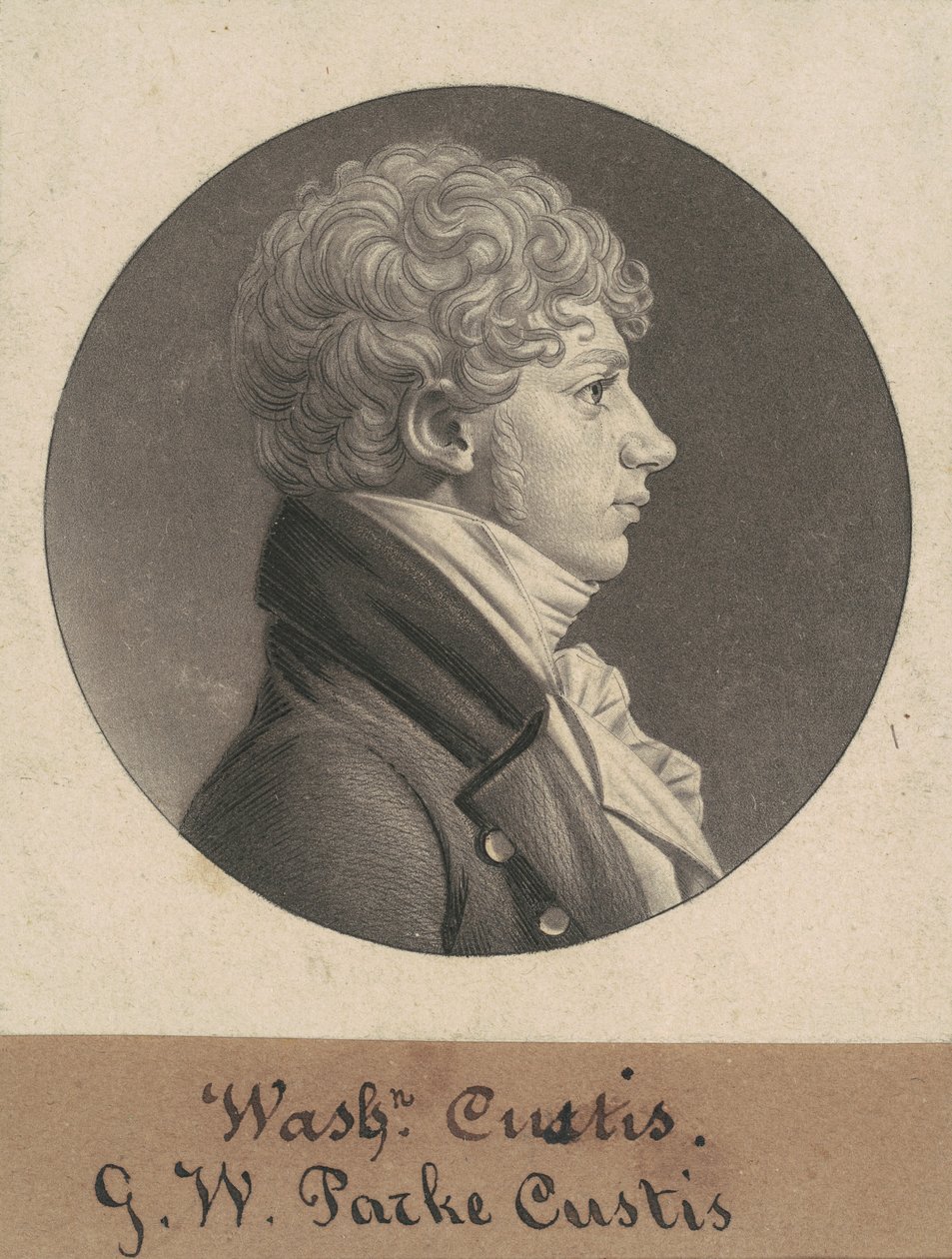 George Washington Parke Custis tekijältä Charles B. J. Févret de Saint Mémin