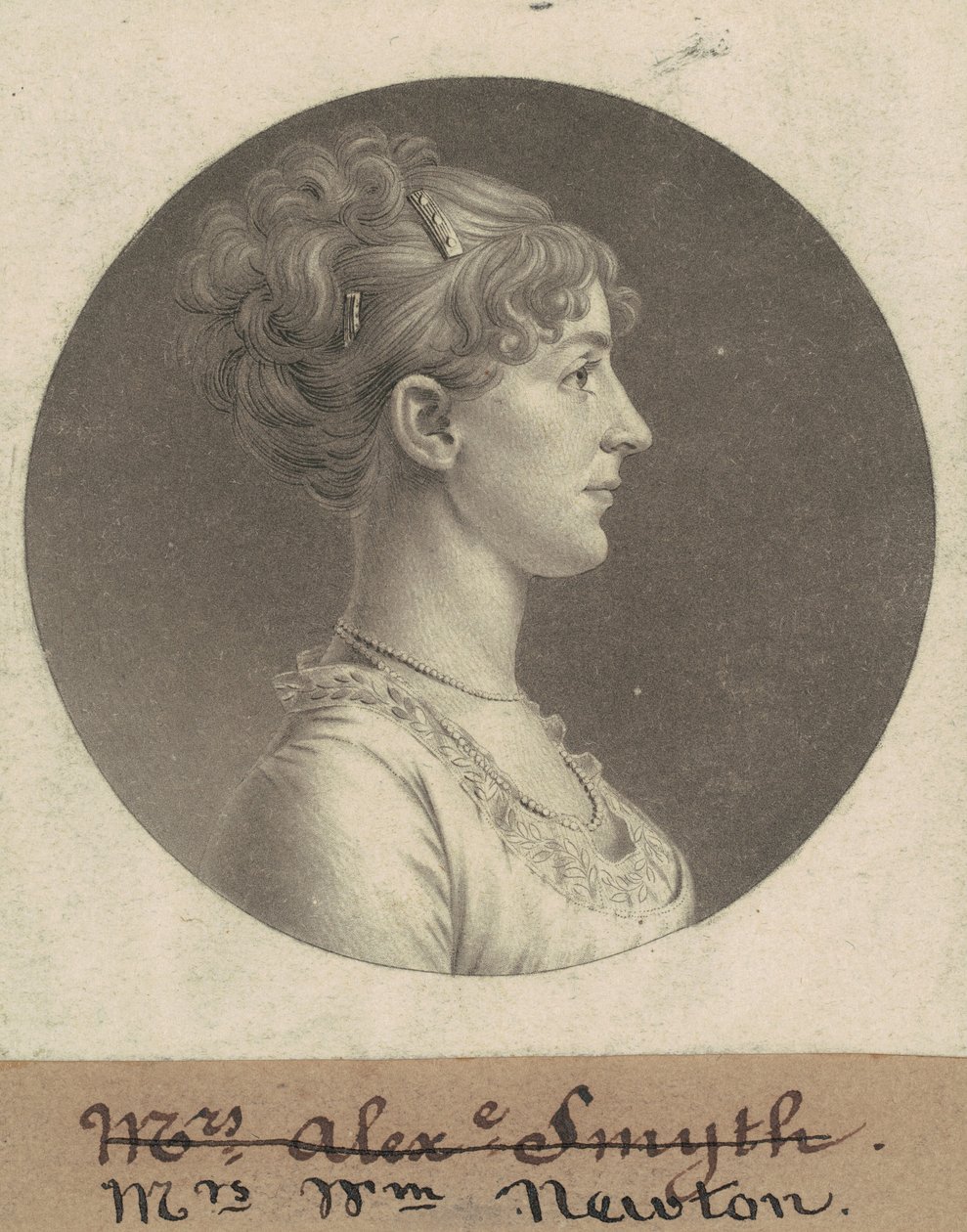 Jane Barr Stuart Newton tekijältä Charles B. J. Févret de Saint Mémin