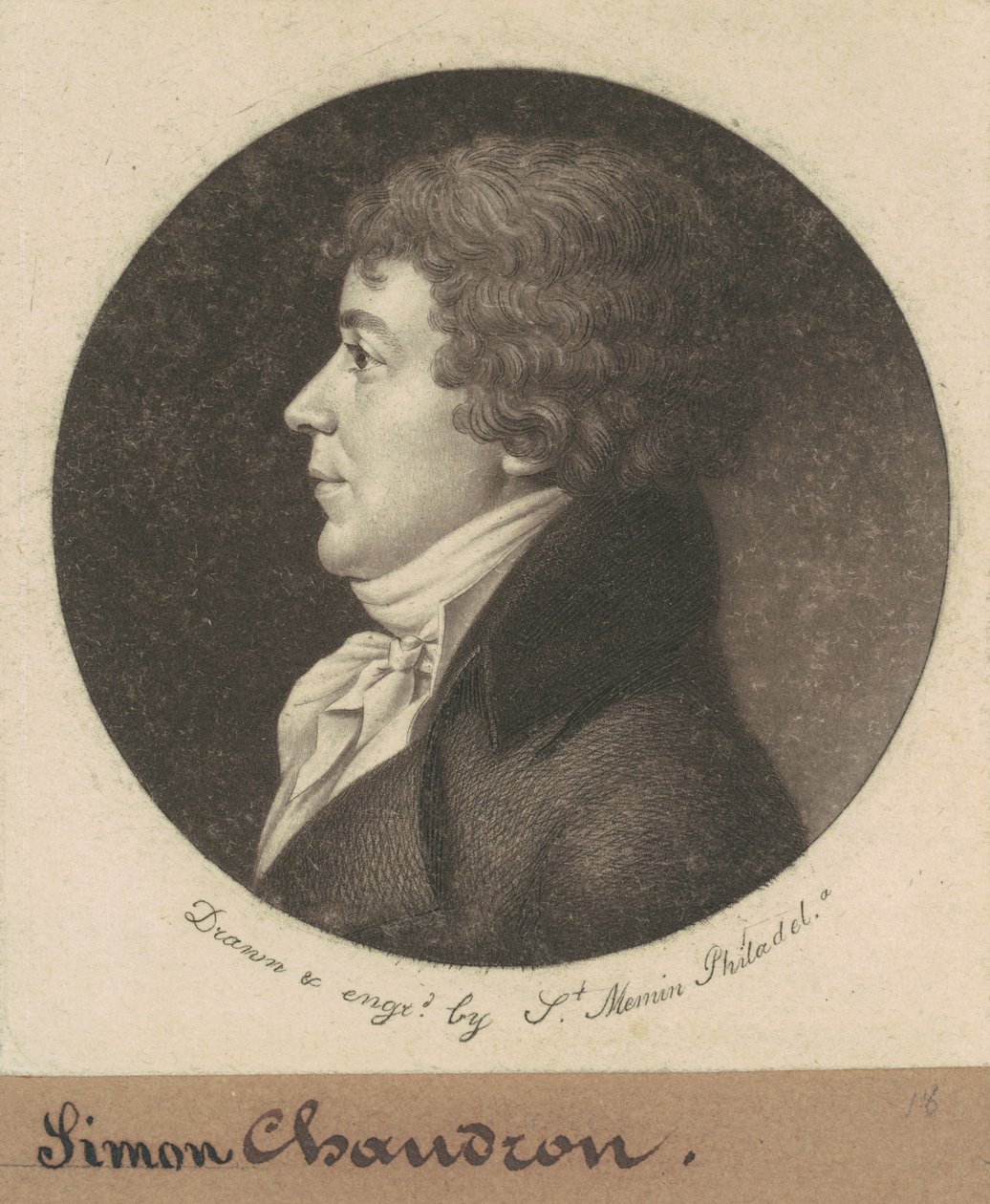 Jean-Simon Chaudron tekijältä Charles B. J. Févret de Saint Mémin
