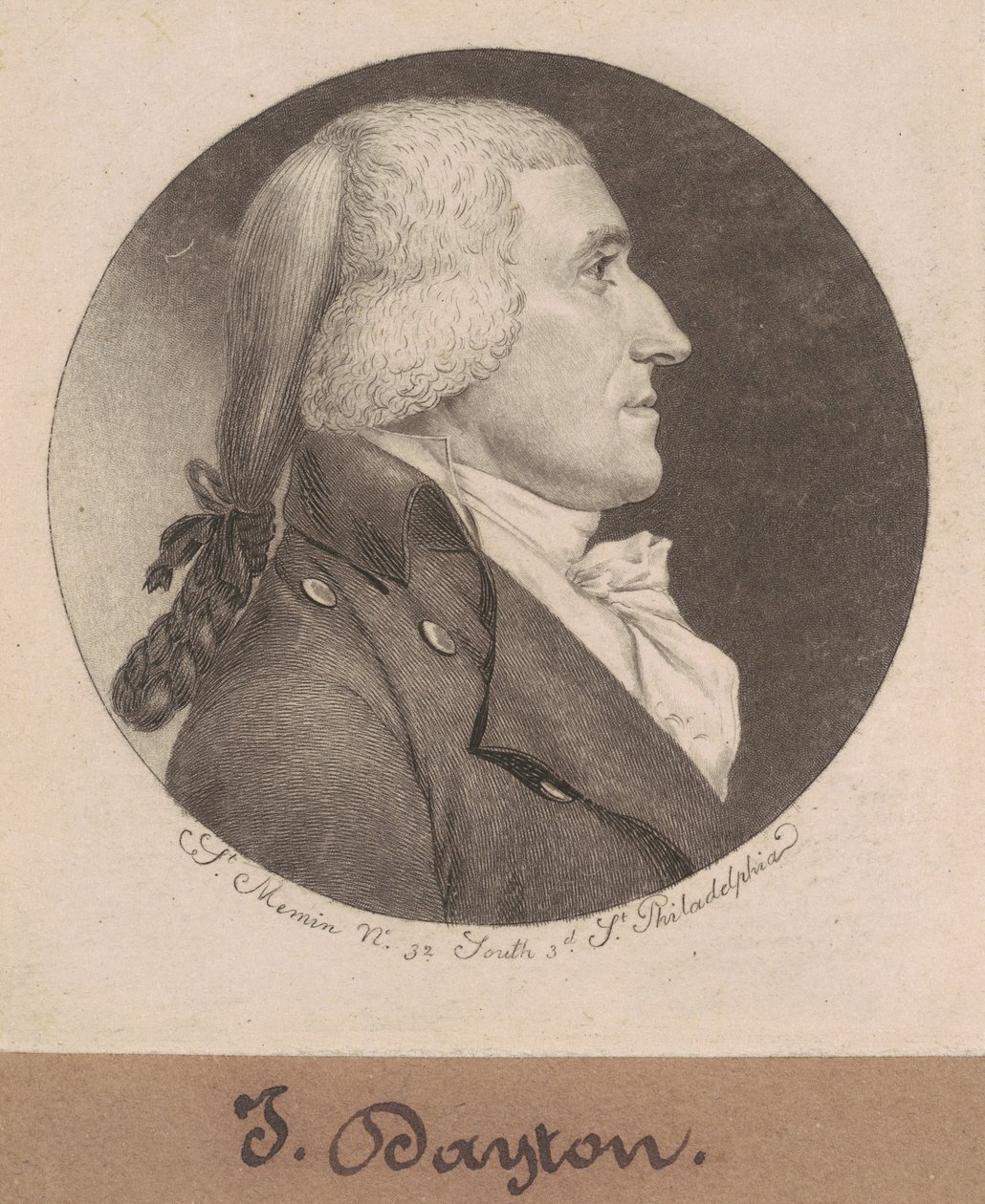 Jonathan Dayton tekijältä Charles B. J. Févret de Saint Mémin