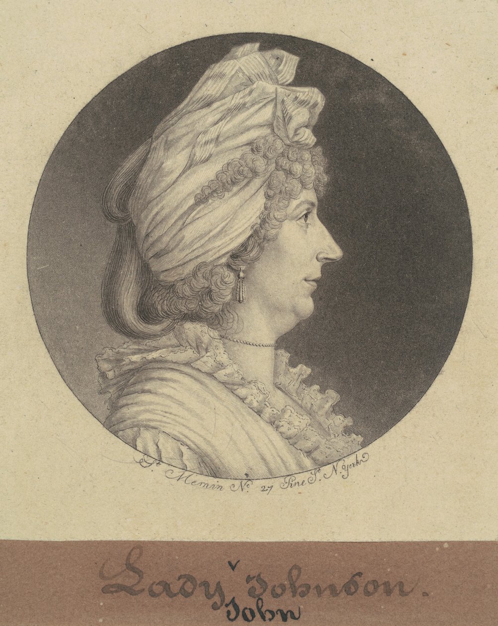 Lady Mary Watts Johnson tekijältä Charles B. J. Févret de Saint Mémin