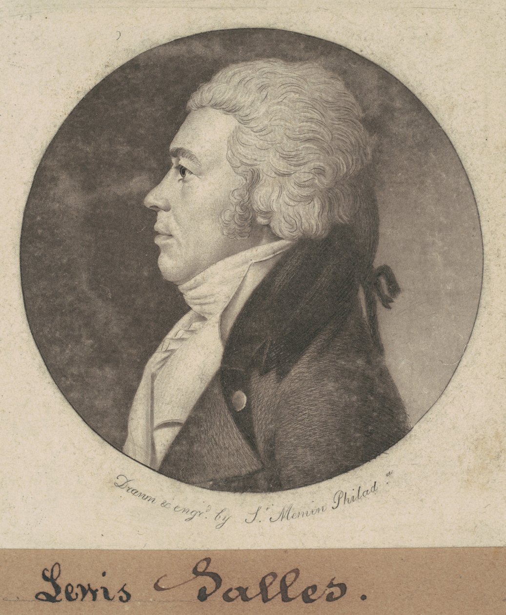 Lewis Halls tekijältä Charles B. J. Févret de Saint Mémin