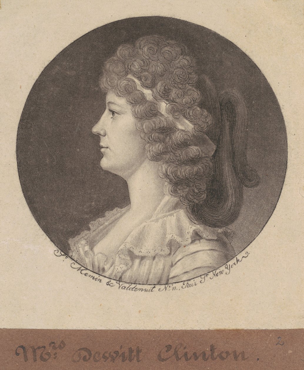 Maria Franklin Clinton tekijältä Charles B. J. Févret de Saint Mémin