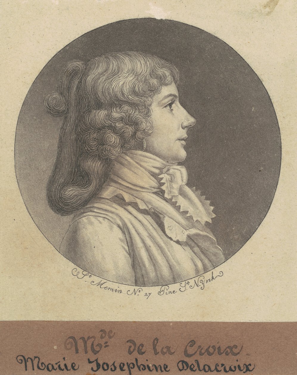 Marie Josephine Delacroix tekijältä Charles B. J. Févret de Saint Mémin