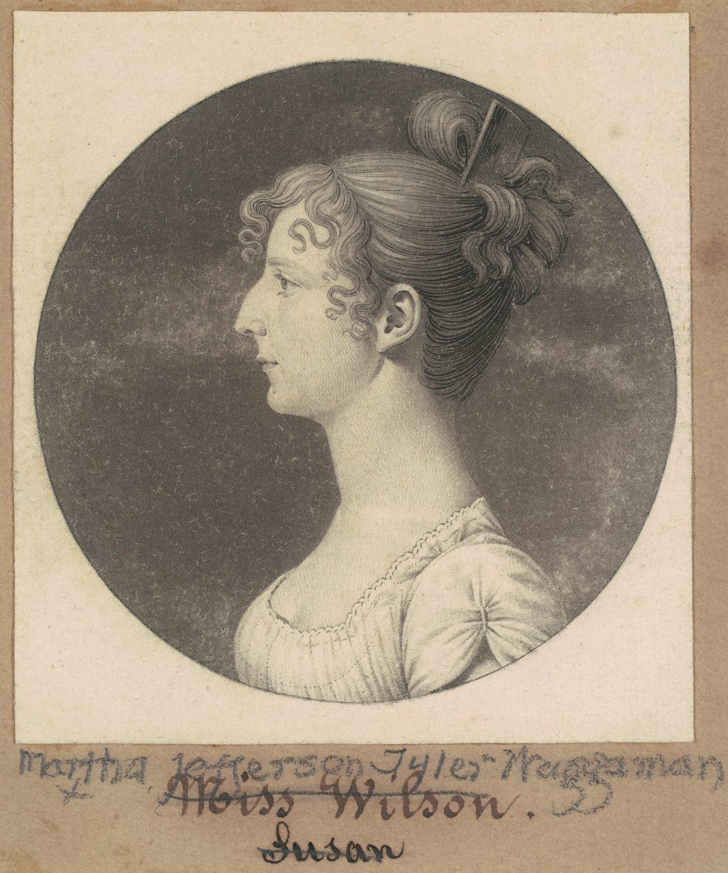 Martha Jefferson Tyler Waggaman tekijältä Charles B. J. Févret de Saint Mémin