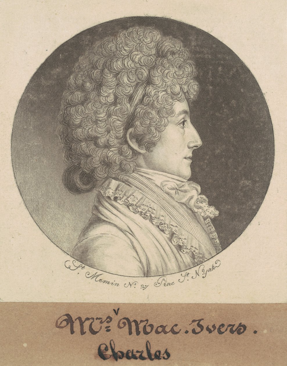 Mary Bache McEvers tekijältä Charles B. J. Févret de Saint Mémin