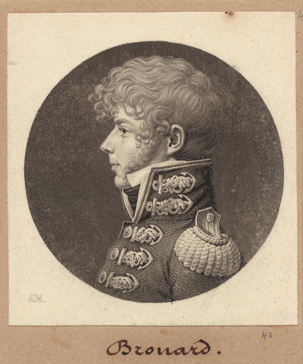 Michel Angelique Brouard tekijältä Charles B. J. Févret de Saint Mémin
