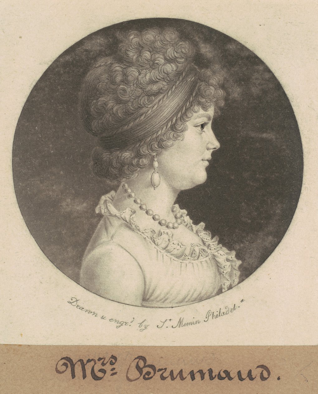 Rouva Brumaud tekijältä Charles B. J. Févret de Saint Mémin
