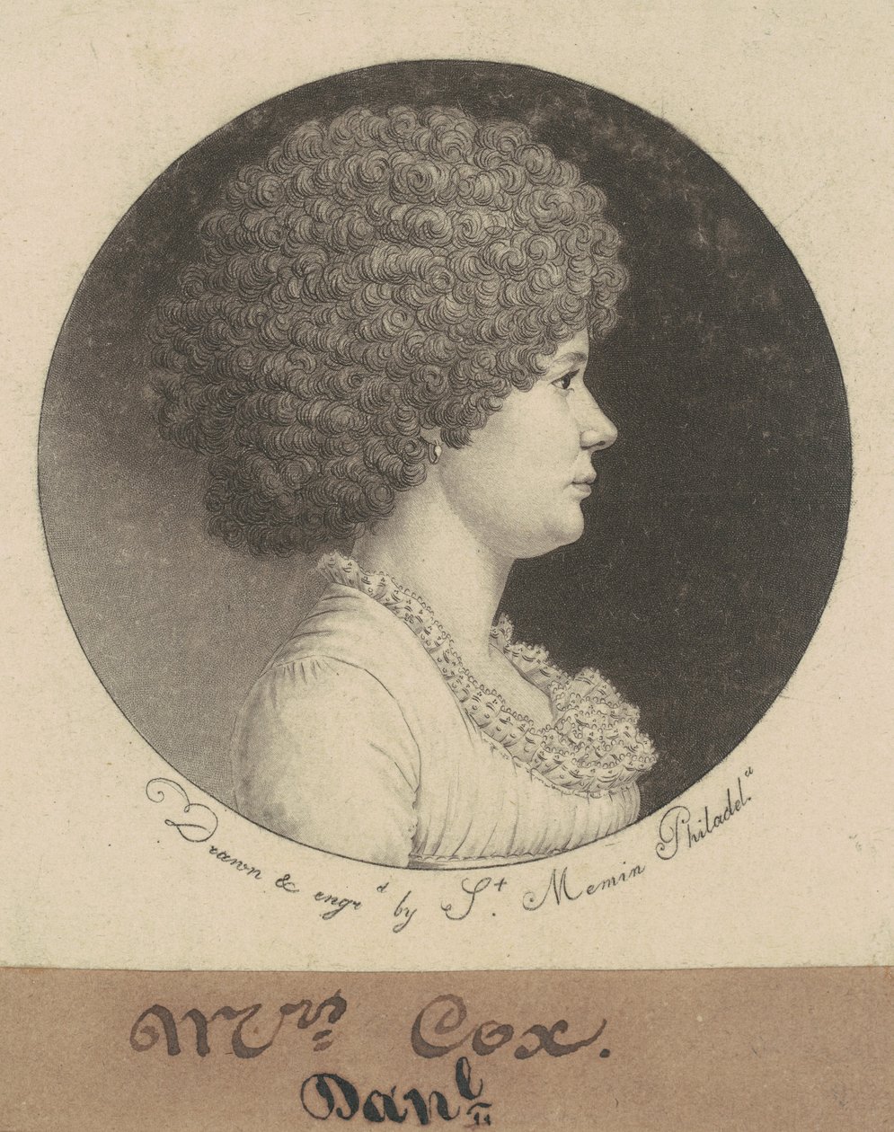 Rouva Cox tekijältä Charles B. J. Févret de Saint Mémin