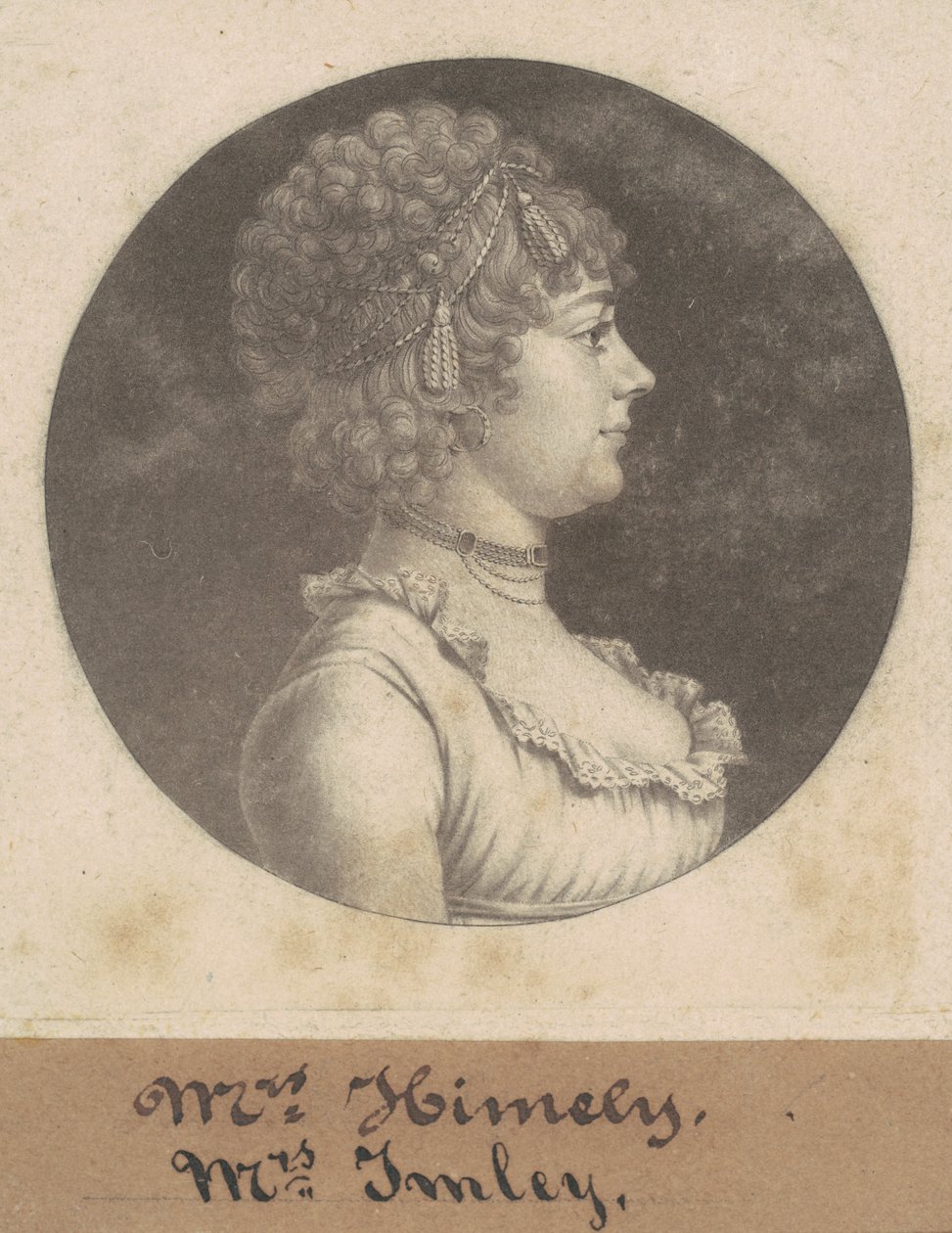 Rouva James Henderson Imlay tekijältä Charles B. J. Févret de Saint Mémin