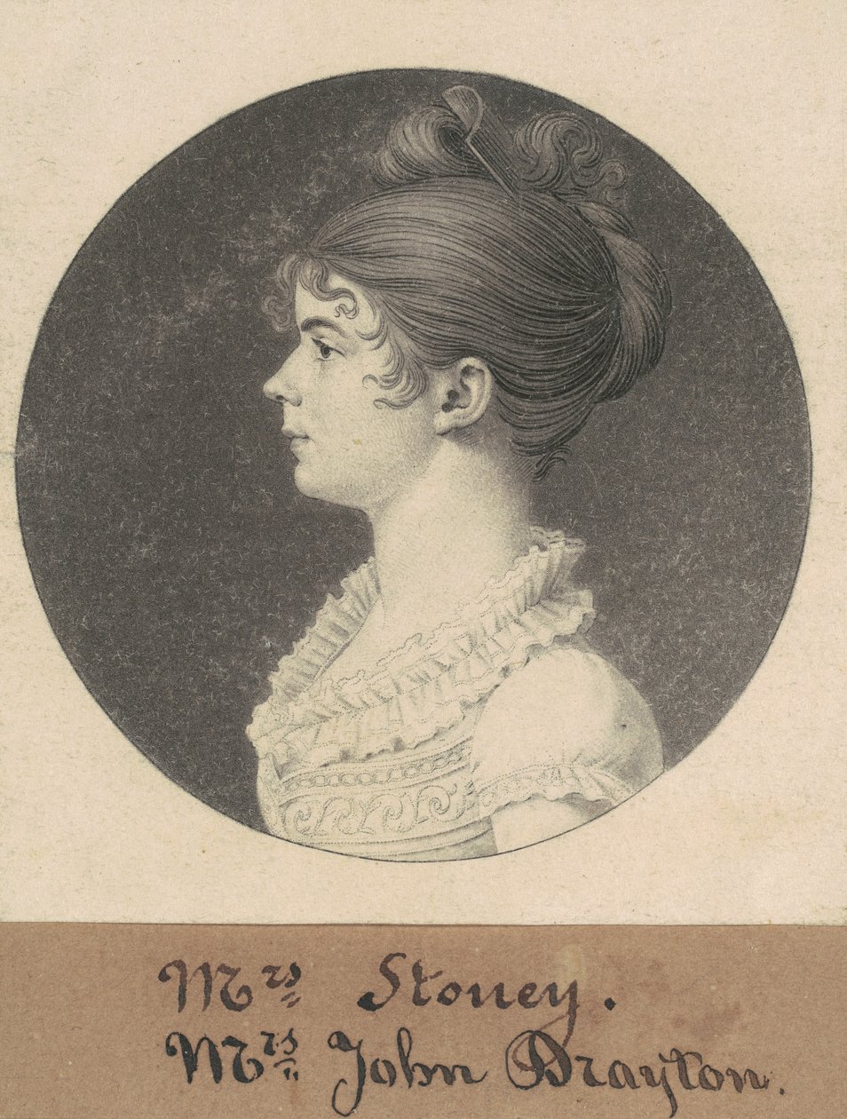Rouva William Drayton tekijältä Charles B. J. Févret de Saint Mémin
