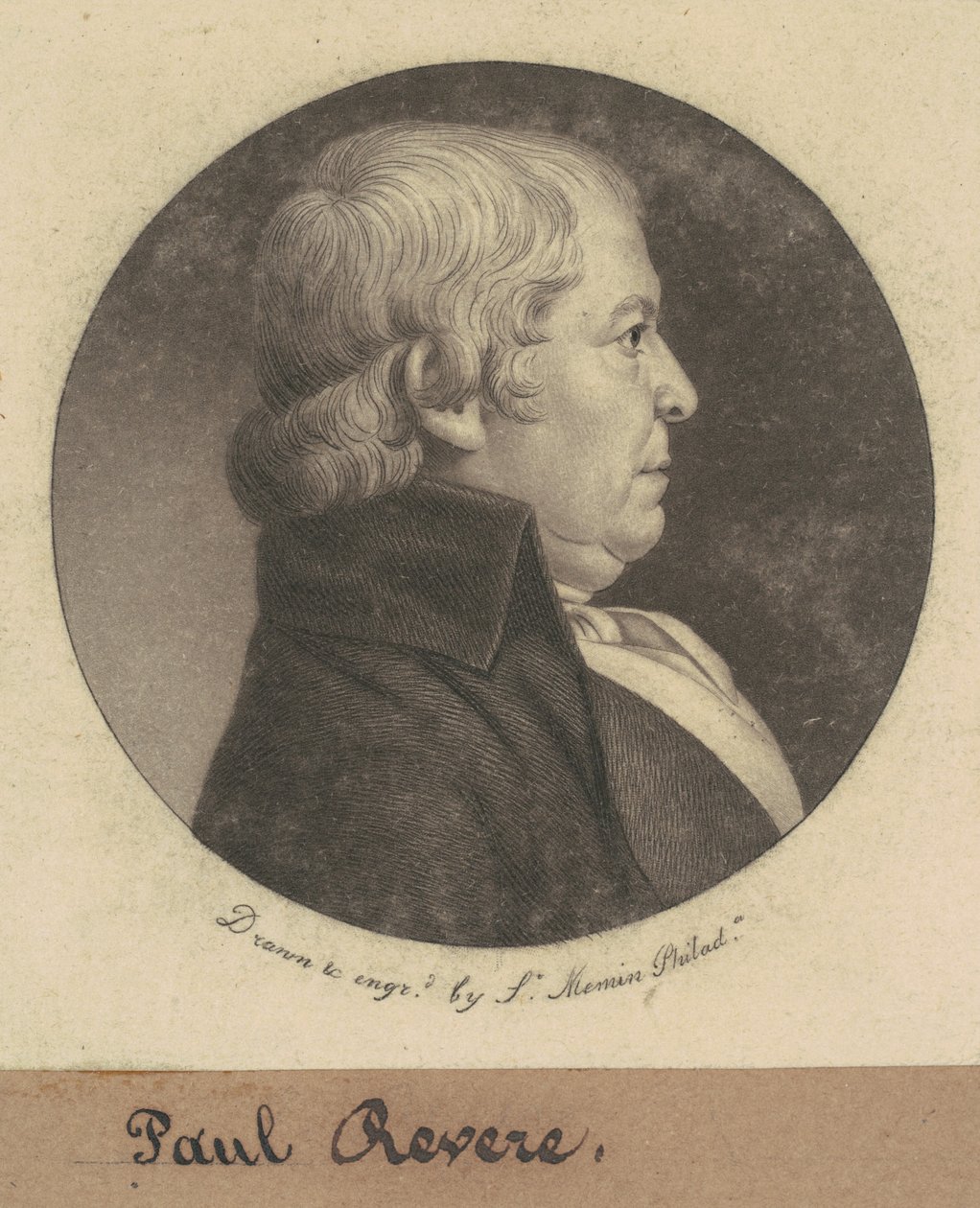 Paul Revere tekijältä Charles B. J. Févret de Saint Mémin