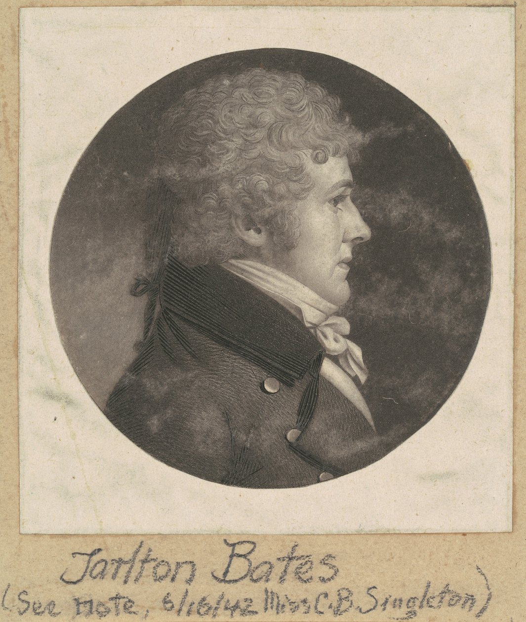 Tarlton Bates tekijältä Charles B. J. Févret de Saint Mémin