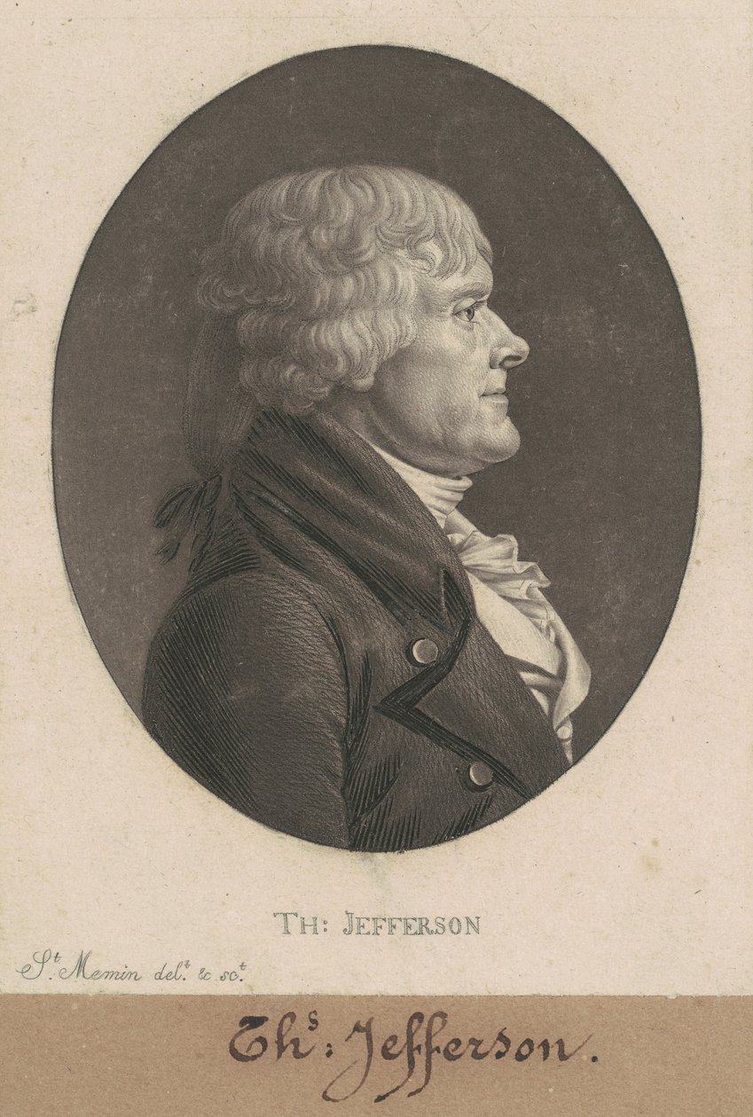 Thomas Jefferson tekijältä Charles B. J. Févret de Saint Mémin