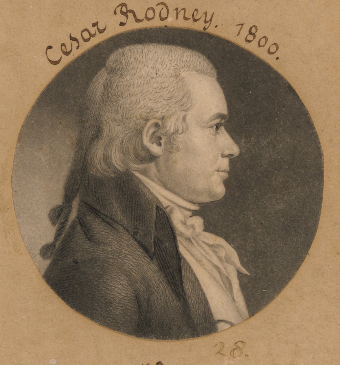 Caesar Augustus Rodney tekijältä Charles Balthazar Julien Févret de Saint-Mémin