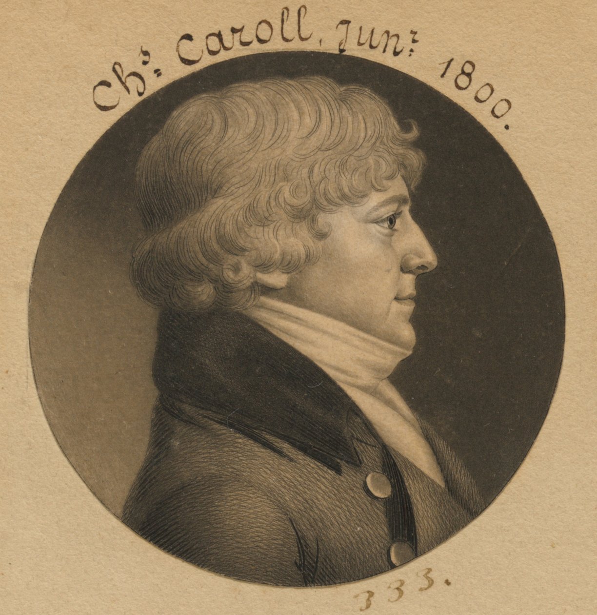 Charles Carroll Jr. tekijältä Charles Balthazar Julien Févret de Saint-Mémin
