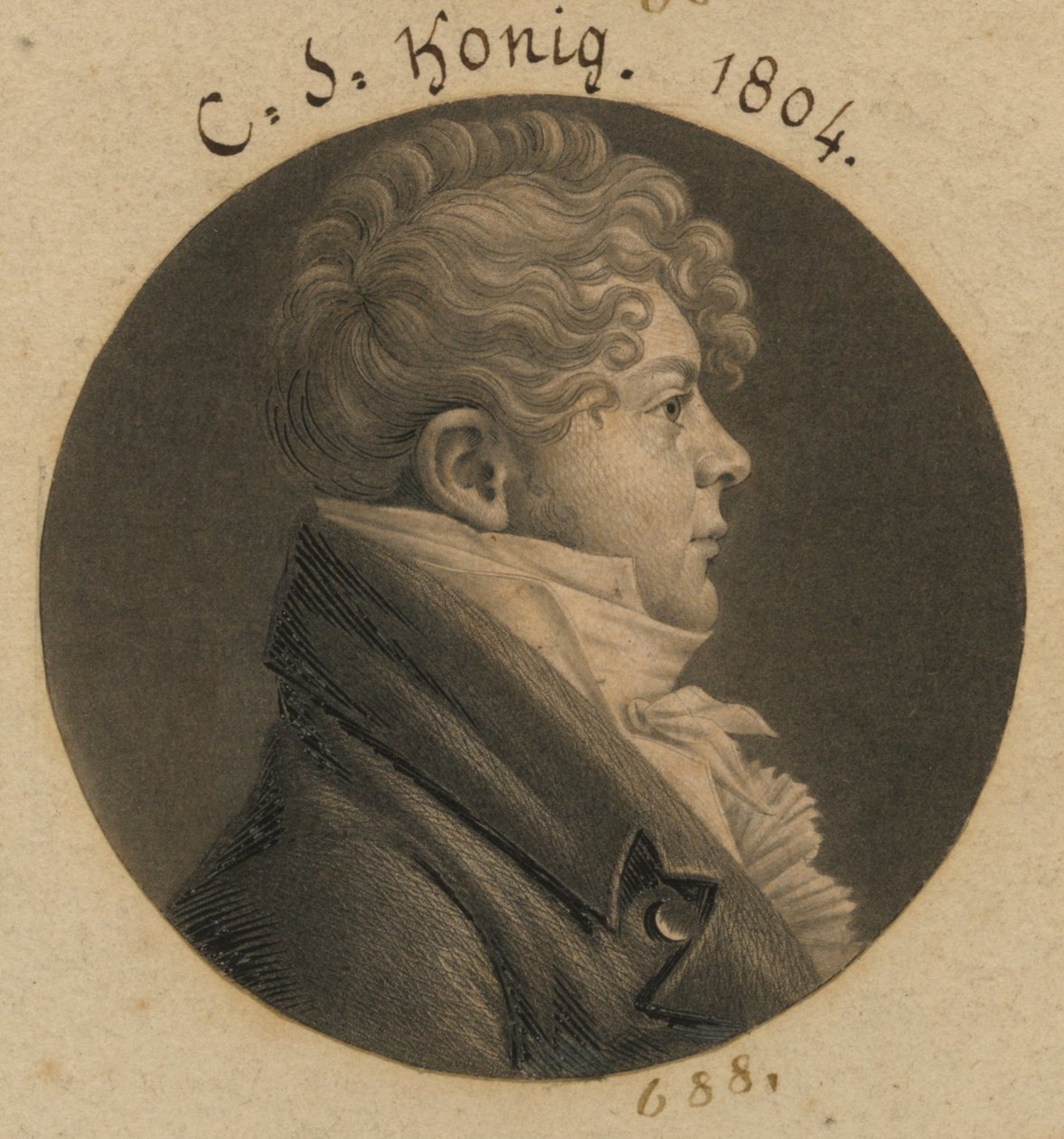 Christian Simon König tekijältä Charles Balthazar Julien Févret de Saint-Mémin