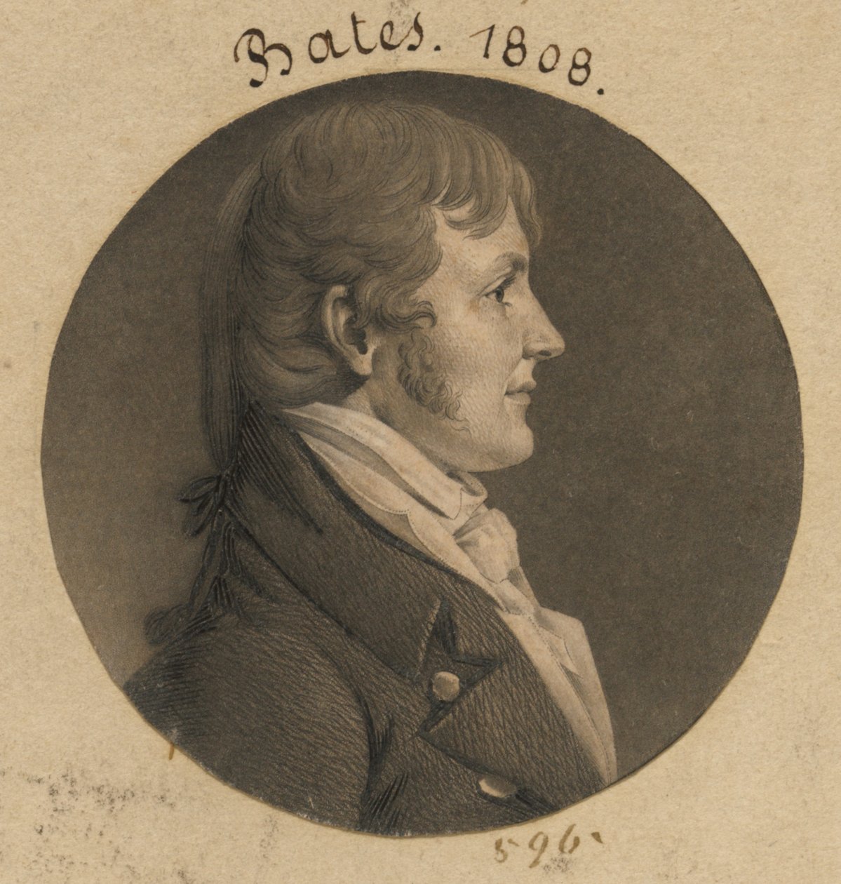 James Woodson Bates tekijältä Charles Balthazar Julien Févret de Saint-Mémin