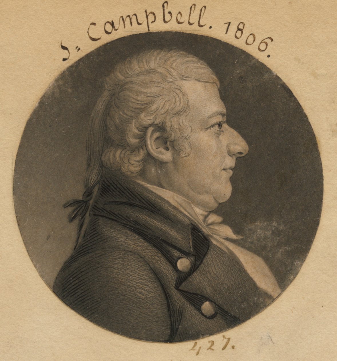 John Campbell tekijältä Charles Balthazar Julien Févret de Saint-Mémin