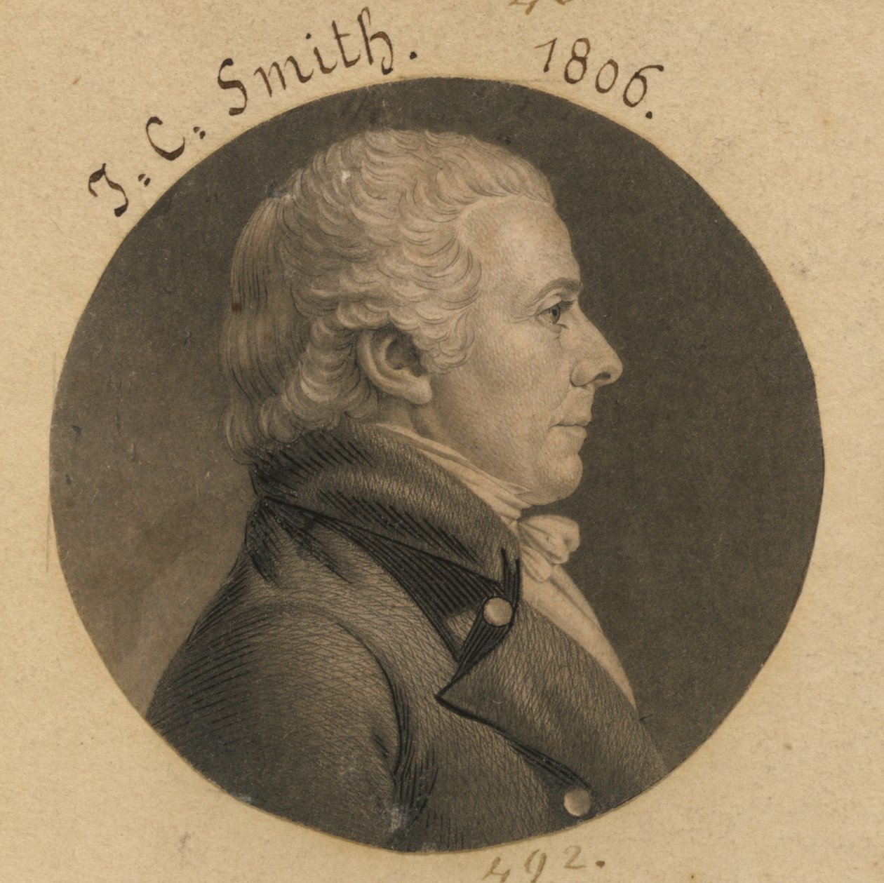 John Cotton Smith tekijältä Charles Balthazar Julien Févret de Saint-Mémin
