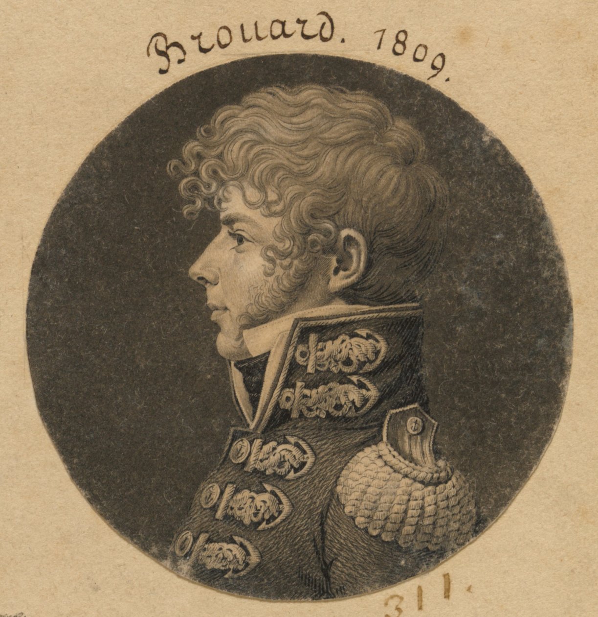 Michel Angelique Brouard tekijältä Charles Balthazar Julien Févret de Saint-Mémin