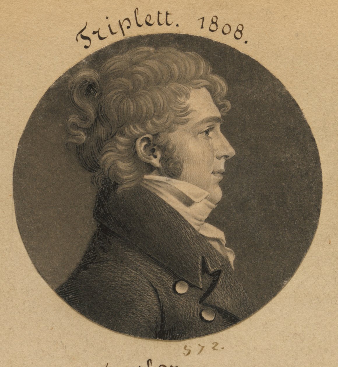 Mahdollisesti Daniel Triplett tai J. N. Luckett tekijältä Charles Balthazar Julien Févret de Saint-Mémin