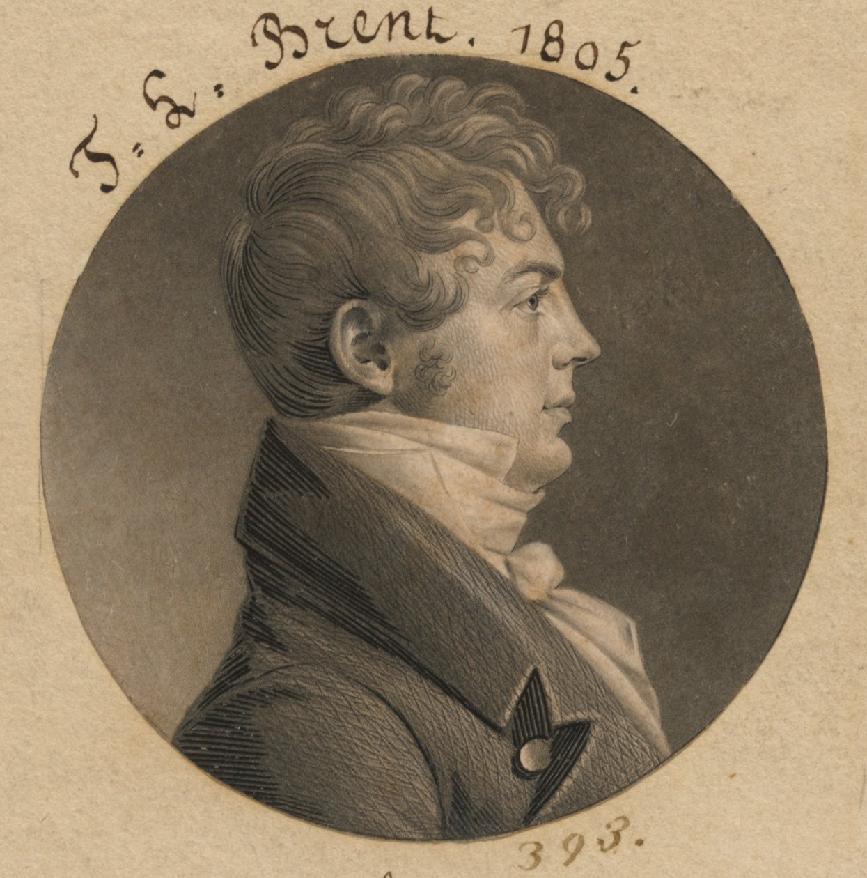 Thomas Ludwell Lee Brent tekijältä Charles Balthazar Julien Févret de Saint-Mémin