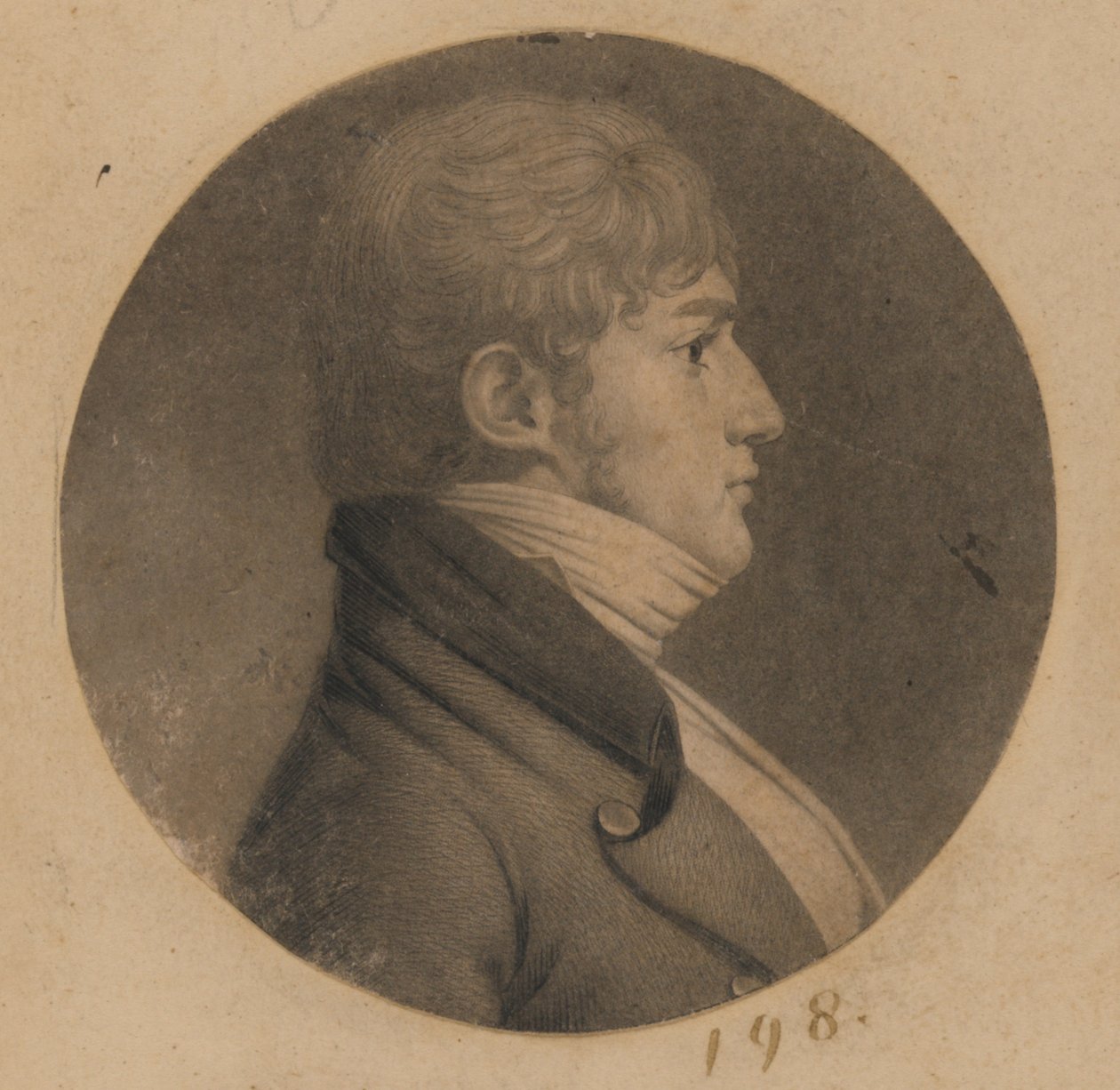 Tunnistamaton mies tekijältä Charles Balthazar Julien Févret de Saint-Mémin