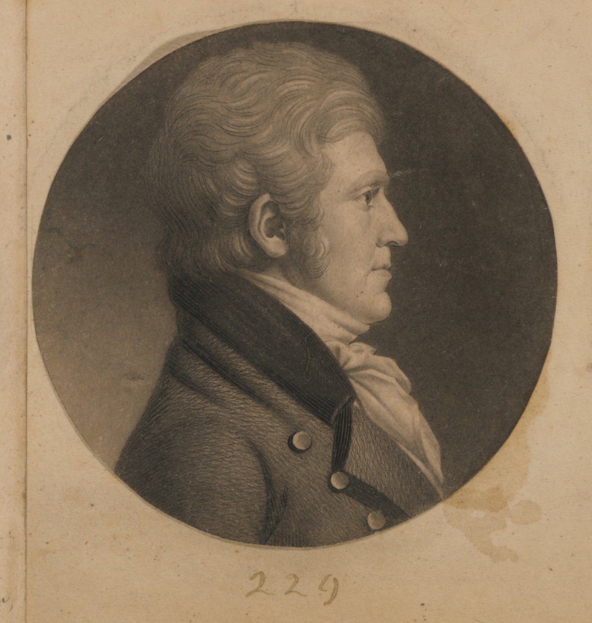 Tunnistamaton mies tekijältä Charles Balthazar Julien Févret de Saint-Mémin