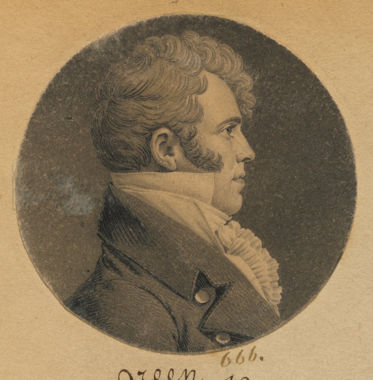 Tunnistamaton mies tekijältä Charles Balthazar Julien Févret de Saint-Mémin