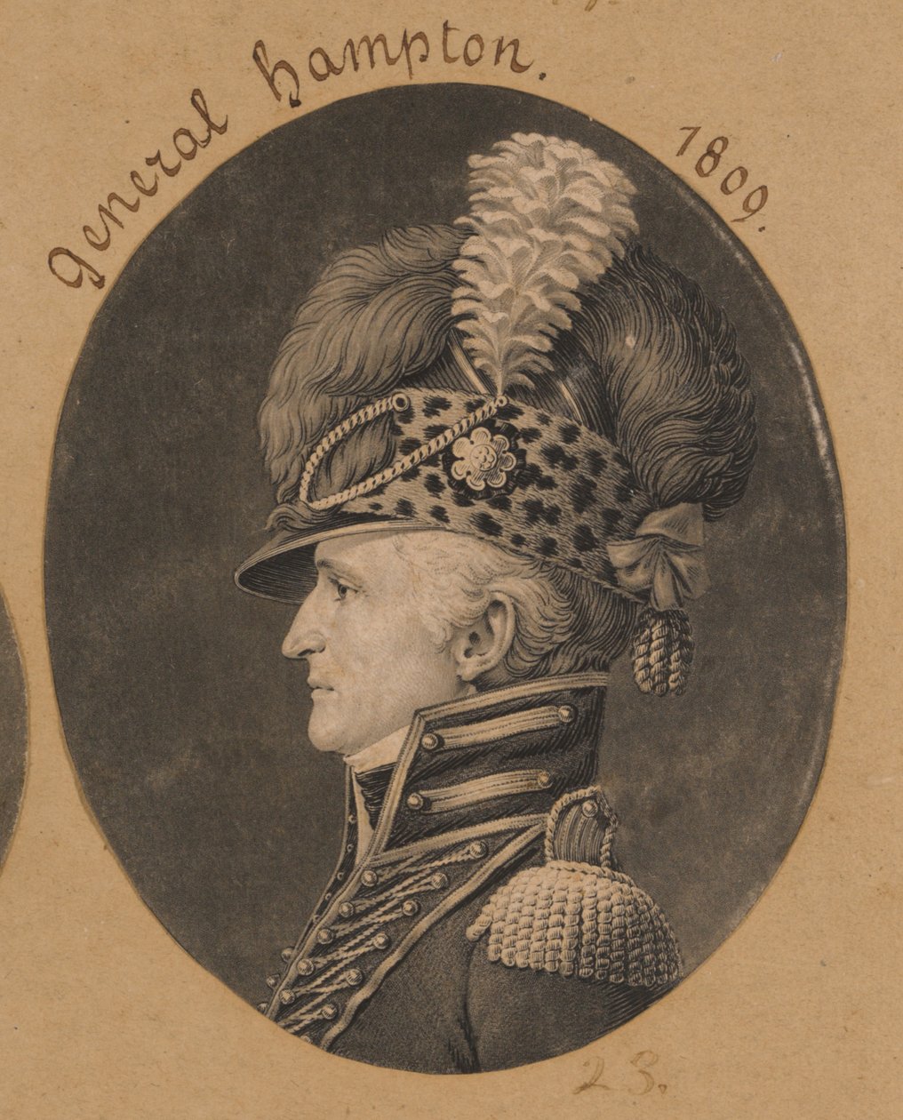 Wade Hampton tekijältä Charles Balthazar Julien Févret de Saint-Mémin
