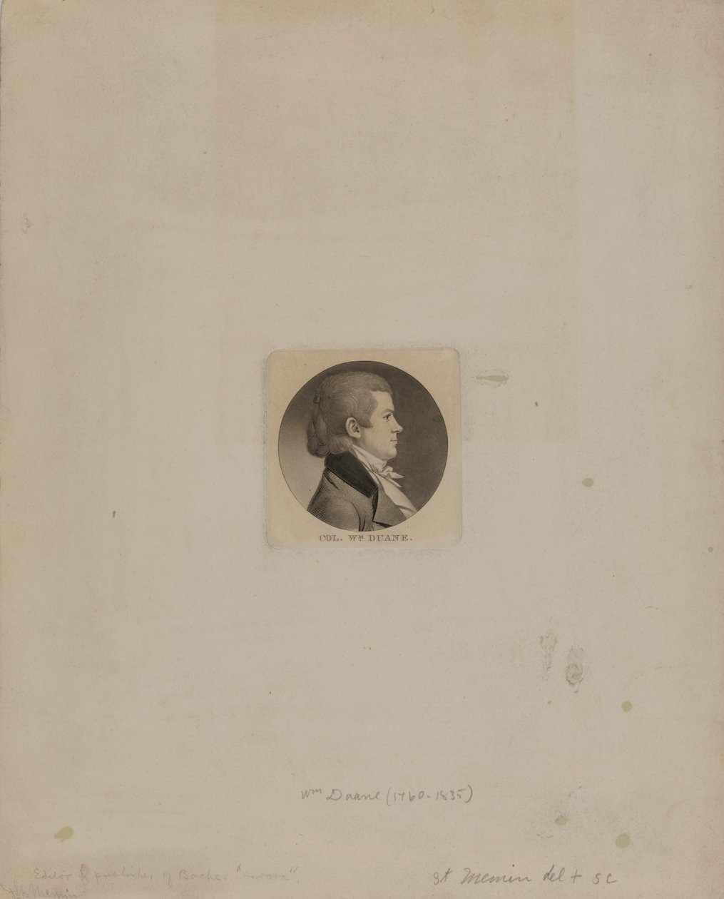 Col. Wm. Duane tekijältä Charles Balthazar Julien Févret de Saint Mémin