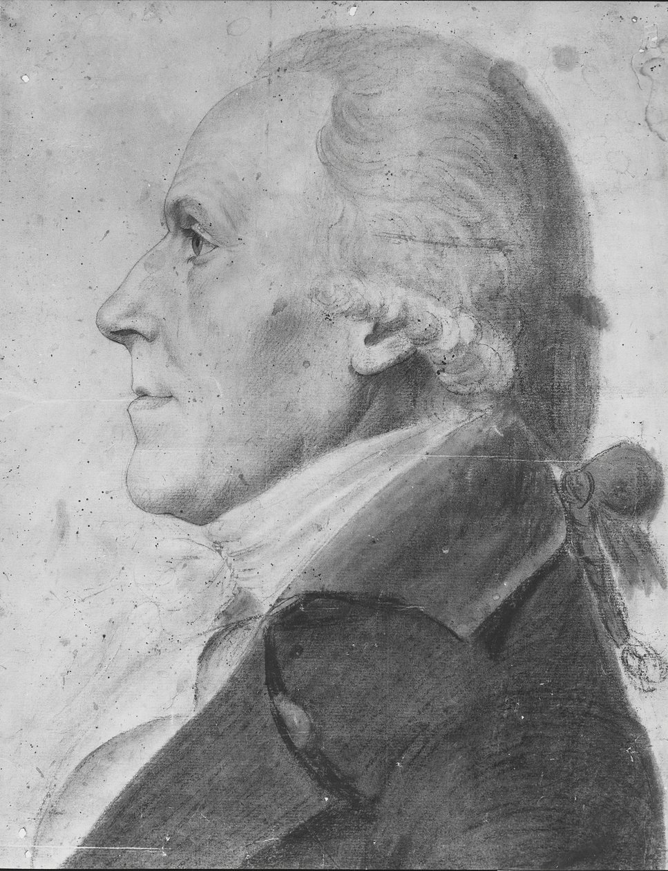 Miehen muotokuva, 1797-98. tekijältä Charles Balthazar Julien Févret de Saint Mémin