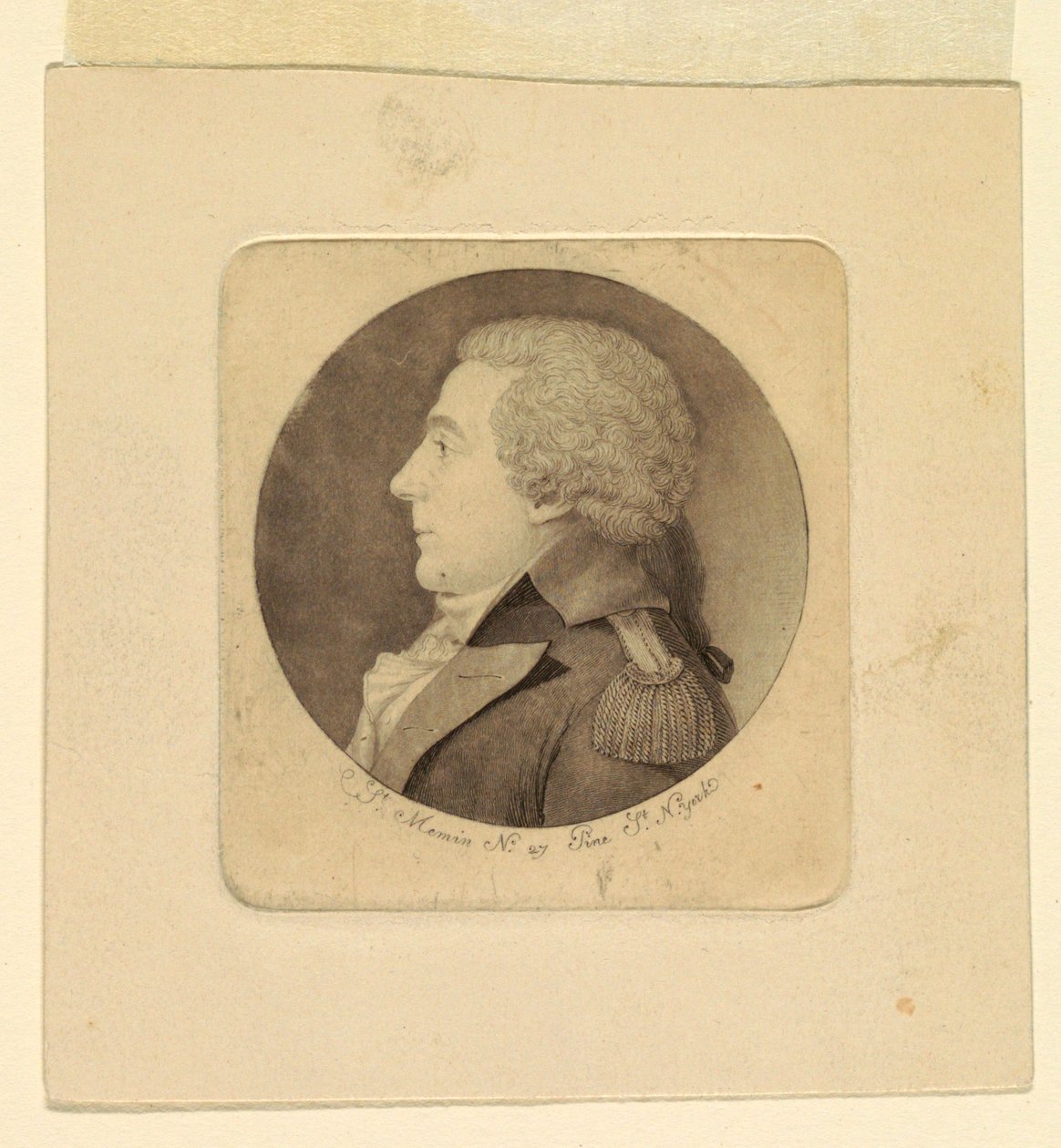 Nuoren miehen muotokuva tekijältä Charles Balthazar Julien Févret de Saint Mémin