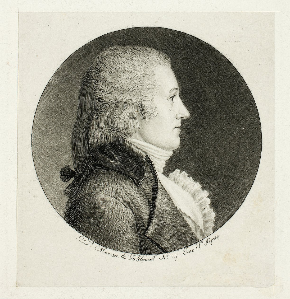 Profiilimuotokuva, Blake tekijältä Charles Balthazar Julien Févret de Saint Mémin