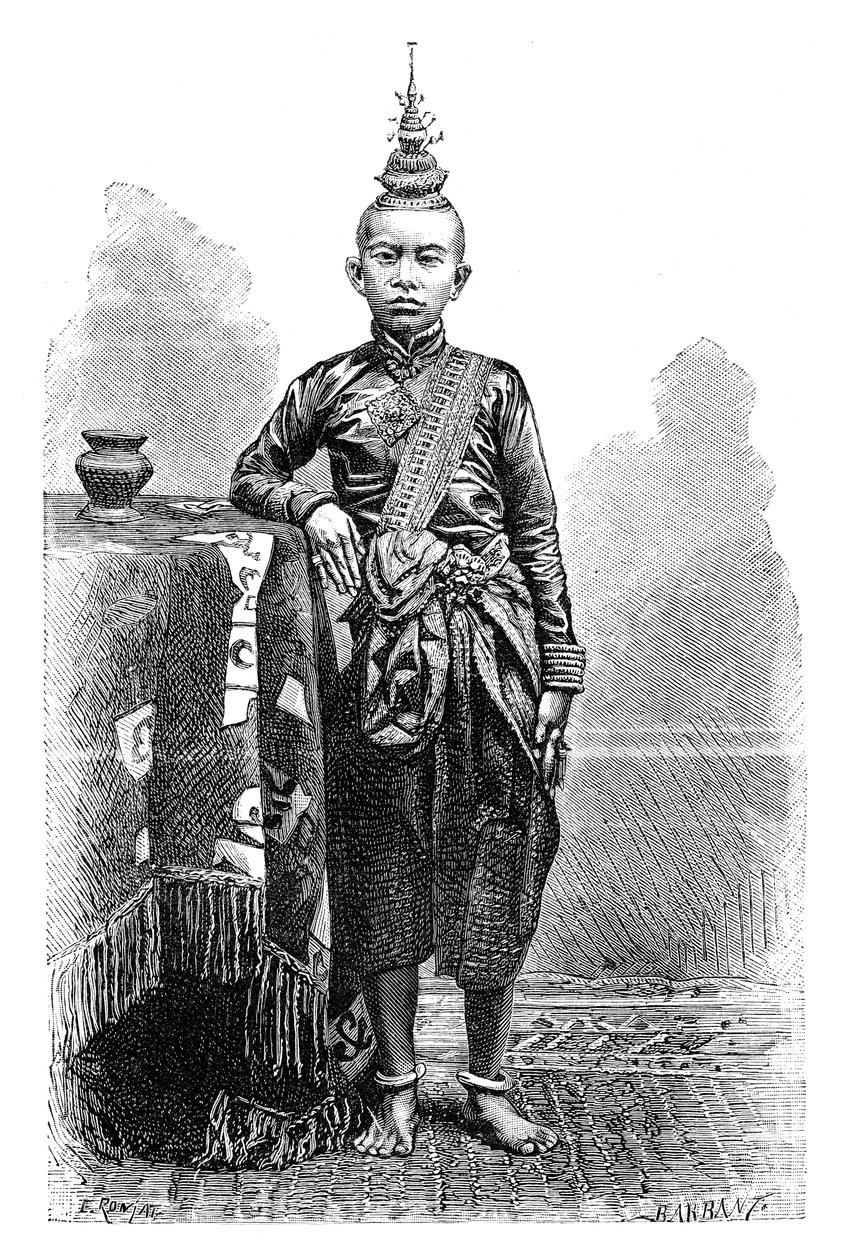Cambojan, Narodomin vanhin poika, 1895. tekijältä Charles Barbant