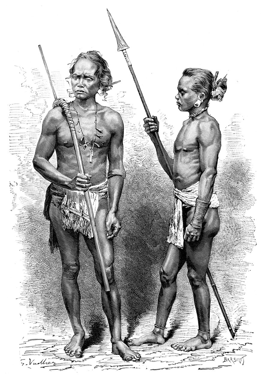 Moi people, Indonesia, 1895. tekijältä Charles Barbant