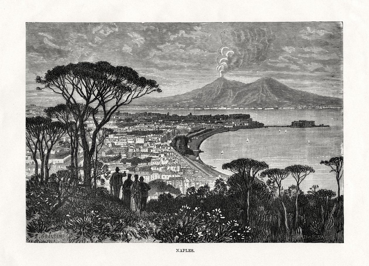 Napoli, Italia, 1879 tekijältä Charles Barbant
