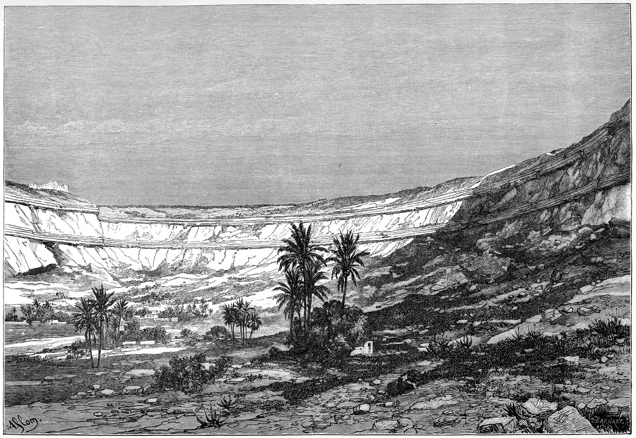 Kasr-el-jebel Cirque, Syyria, 1890 tekijältä Charles Barbant