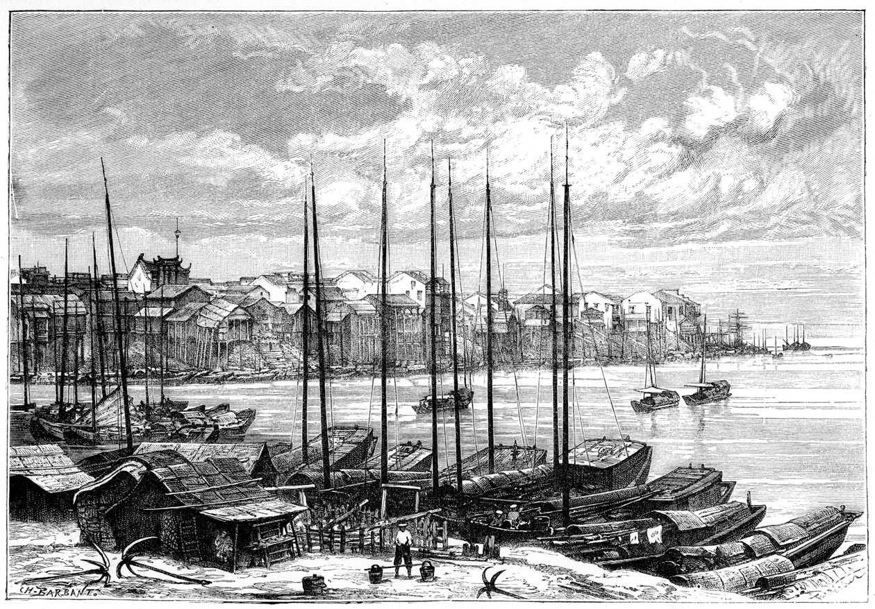 Wuhan, Kiina, 1895. tekijältä Charles Barbant