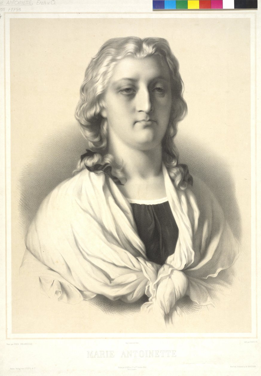 Itävallan arkkiherttuatar Marie Antoinette tekijältä Charles Bargue
