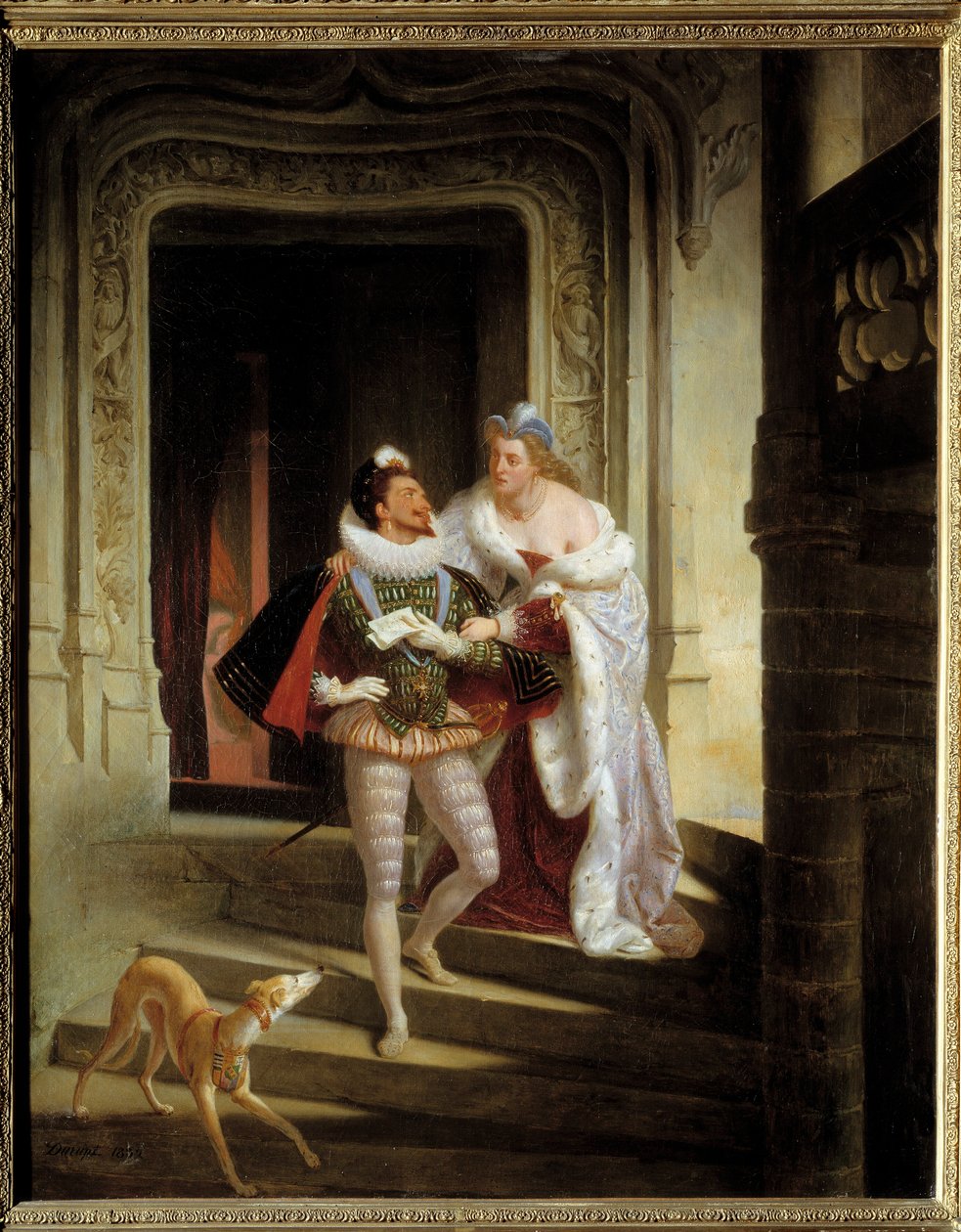 Noirmoutiersin markiisi Charlotte de Beaune Semblancay (1551-1617), joka pyrkii kiertämään Henry I Lorrainesta, Guisen herttua nimeltä Balafre (1550-1588) mennäkseen Blois