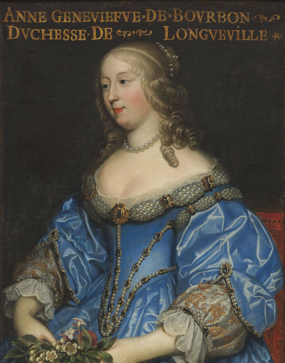 Anne-Geneviève de Bourbon-Condé 1619-1679, Longuevillen herttuatar, 1600-luvun puoliväli. tekijältä Charles Beaubrun