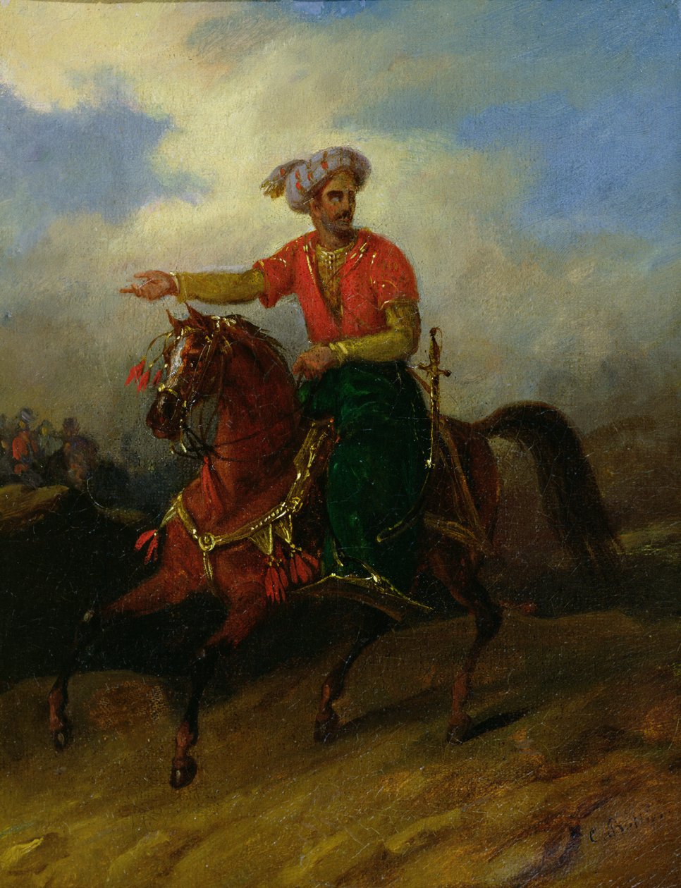 Osmani hevosen selässä tekijältä Charles Bellier