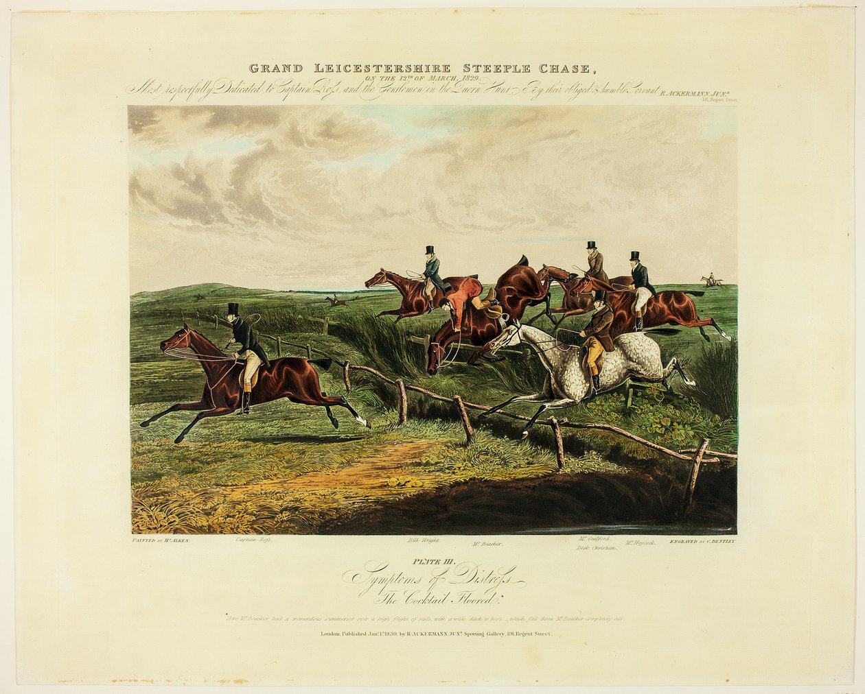 Hätäoireet, elokuvasta The Grand Steeplechase Over Leicestershire. tekijältä Charles Bentley