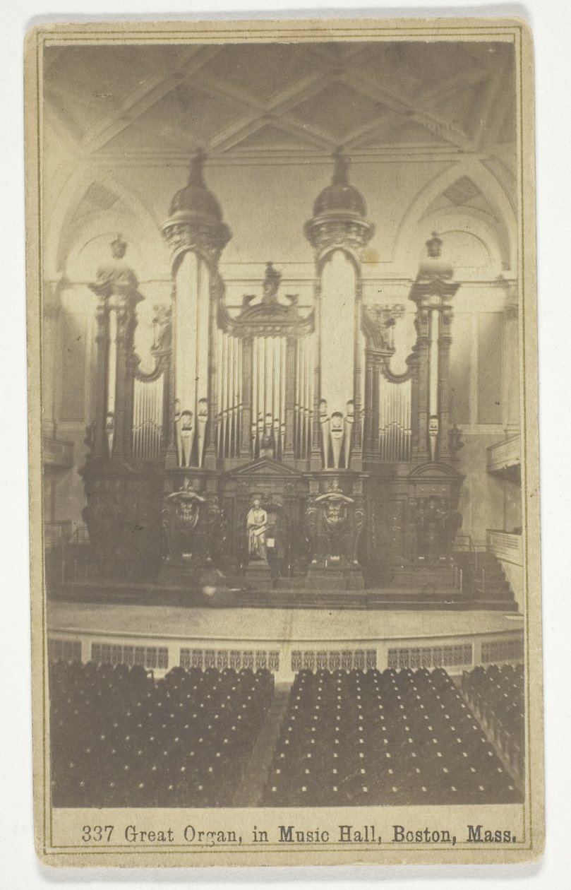 337 Suuri urku, Music Hallissa, Boston, Massachusettsissa tekijältä Charles Bierstadt