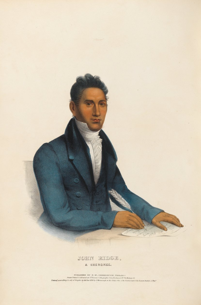 John Ridge - cherokee tekijältä Charles Bird King